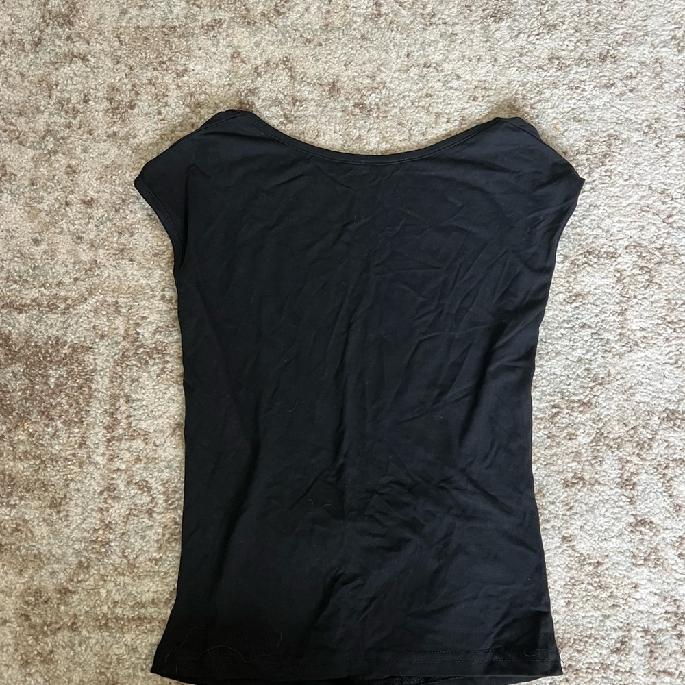 BNWOT White Fox Boutique Backless Black Top